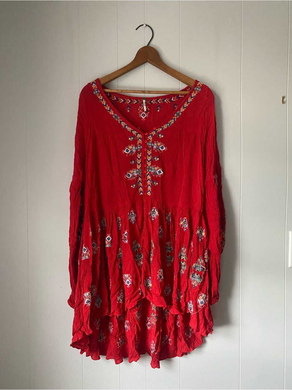 Free People Arianna Embroidered Tunic